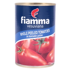 Cà lột vỏ nguyên trái đóng hộp Fiamma Whole Peeled Tomatoes 400g