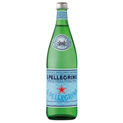 Thùng 12 chai nước khoáng có gas hiệu San pellegrino - Chai thủy tinh 750 ml