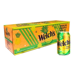 Thùng 12 Lon Nước Ngọt Soda Hiệu Welchs Sparkling Soda - Nhập khẩu USA