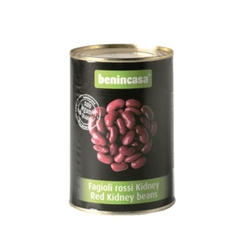 Đậu đỏ ngâm đóng hộp hiệu Benincasa Red Kidney Beans - Nhập khẩu Ý 400g