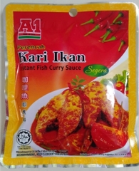 Nước Sốt Cà Ri Cá hiệu A1 Kari Ikan Instant Fish Curry Sauce - Nhập khẩu Malaysia Gói 100g