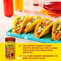 Hủ bột gia vị Taco hiệu Old El Paso Taco Seasoning Mix Original (Value Size) 177g