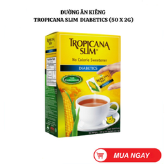 Hộp 50 Gói Đường bắp ăn kiêng không calo Tropicana Slim Diabetics Dành Cho Người Tiểu Đường, Ăn Kiêng Healthy, Eatclean