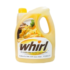 Bơ MặnThực Vật Dạng Lỏng hiệu Whirl Salted Liquid Butter 4 Lít - Sử dụng cho các món chay, ăn kiêng và giảm