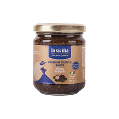 Sốt nấm Truffle  cục đen hiệu La Sicilia Premiun Truffle Sauce Ý - Hủ 180g