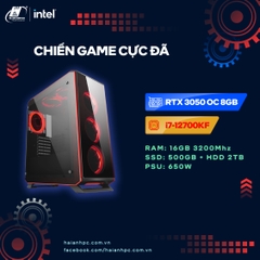 MÁY TÍNH ĐỂ BÀN HAIANHPC GAMING H02 (Z690/i7-12700KF/ 16GB/ SSD 500GB + HDD 2TB/ VGA 4GB/ 650W)