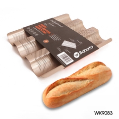 Khay bánh mì baguette 3 rãnh chống dính Chefmade WK9083