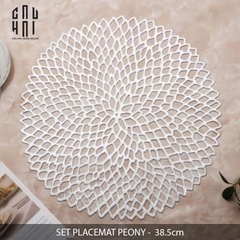 SET PLACEMAT 2PCS PEONY