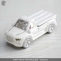 CHEVY TRUCK CERAMIC TOOTHPICK BOX