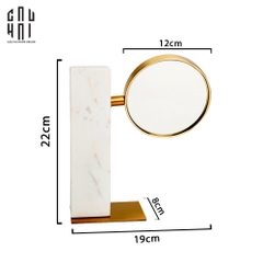 GƯƠNG TRANG ĐIỂM ĐỂ BÀN MARBLE GOLDEN MIRROR