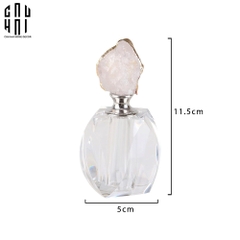 LỌ CHIẾT NƯỚC HOA ĐÁ THẠCH ANH PINK QUARTZ