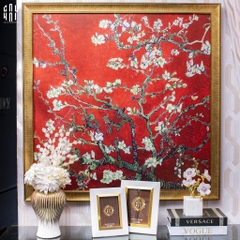 TRANH CANVAS SAKURA RED - KHUNG CỔ ĐIỂN