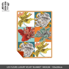 LES FLEURS LUXURY VELVET BLANKET 150X200 CM