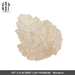 SET 2 PLACEMAT LEAF PREMIUM