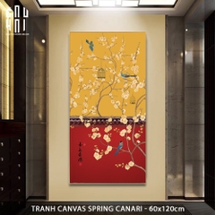 TRANH CANVAS SPRING CANARI 60X120CM