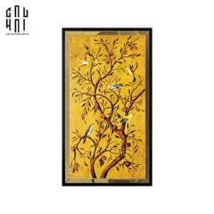 TRANH CANVAS CHANT DE CANARI 60X120CM - VIỀN GỖ CÓ KÍNH