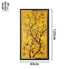 TRANH CANVAS CHANT DE CANARI 60X120CM - VIỀN GỖ CÓ KÍNH