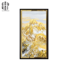 TRANH CANVAS NÚI NON HÙNG VĨ - VIỀN GỖ CÓ KÍNH- GORGEOUS MOUNTAINS 60X120CM