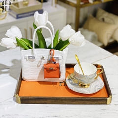 SET HOA TULIP 35CM 5PCS - TRẮNG