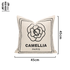 VỎ GỐI SOFA SỢI POLYESTER NEW CAMELLIA 45X45CM