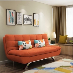 Sofa Giường Đệm Nỉ Xanh Caro Nổi Bật - SF 29