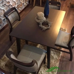 Bàn ăn Emma Walnut 4 ghế đẹp - BA 28