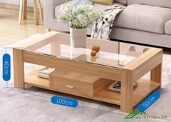 Bàn trà mặt kính giá rẻ - BT 30