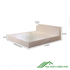 Giường gỗ công nghiệp không ngăn kéo - GN 05