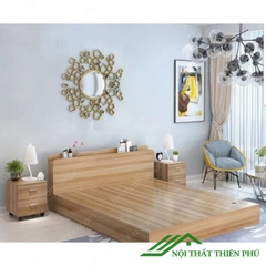 Giường gỗ công nghiệp không ngăn kéo - GN 05