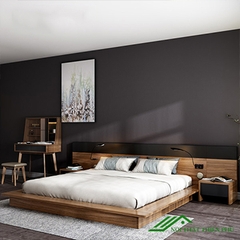 Giường ngủ gỗ kiểu Nhật hiện đại - GN 33