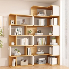 Kệ sách gỗ góc tường - KS 03