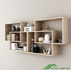 Kệ sách treo tường mini gỗ MDF - KS 04