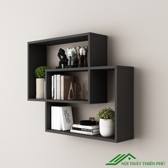 Kệ sách treo tường mini gỗ MDF - KS 04
