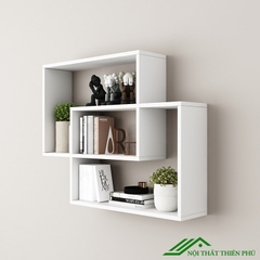 Kệ sách treo tường mini gỗ MDF - KS 04