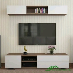 Kệ tivi kèm giá sách treo tường đẹp - TV 26