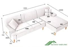 Sofa Chữ L Nỉ Bền Đẹp Hà Nội Giá Rẻ - SF 52