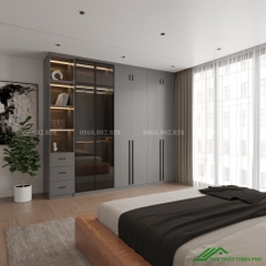 Tủ quần áo cánh kính  - TK 12