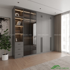 Tủ quần áo cánh kính  - TK 12