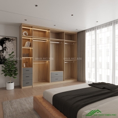 Tủ quần áo cánh kính  - TK 12