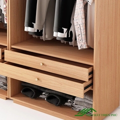 Tủ quần áo thiết kế hiện đại gỗ mdf - QA 11
