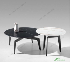Bàn trà, bàn sofa mặt đá tròn - BT 69