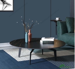 Bàn trà, bàn sofa mặt đá tròn - BT 69