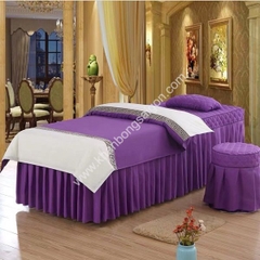 Drap giường Spa Màu tím (Mẫu 21)