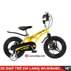 Xe đạp trẻ em LANQ WLN1646G 16 inch, Phanh đĩa, Khung hợp kim Magie siêu nhẹ