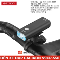 Đèn trước xe đạp Gaciron V9CP-550