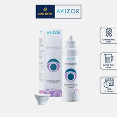 Dung dịch rửa mắt làm sạch bụi bẩn, vi khuẩn Avizor Eyewash 250ml - Lens Optic