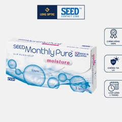 SEED MonthlyPure moisture, Kính áp tròng 1 tháng không màu độ -0.50 đến -12.00 - Lens Optic