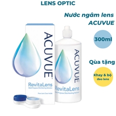 Nước ngâm rửa lens Acuvue RevitaLens, nước ngâm kính áp tròng - Lens Optic