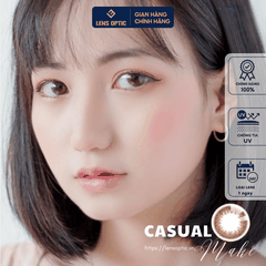 Kính áp tròng SEED 1 ngày màu Casual Make, lens eye coffret 1day UV -Lens Optic