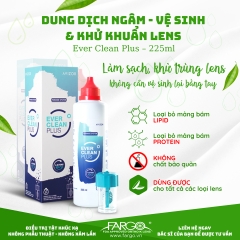 Dung dịch ngâm, vệ sinh và khử khuẩn cho kính áp tròng Avizor Ever Clean Plus, nước ngâm khử tròng cho lens - Lens Optic